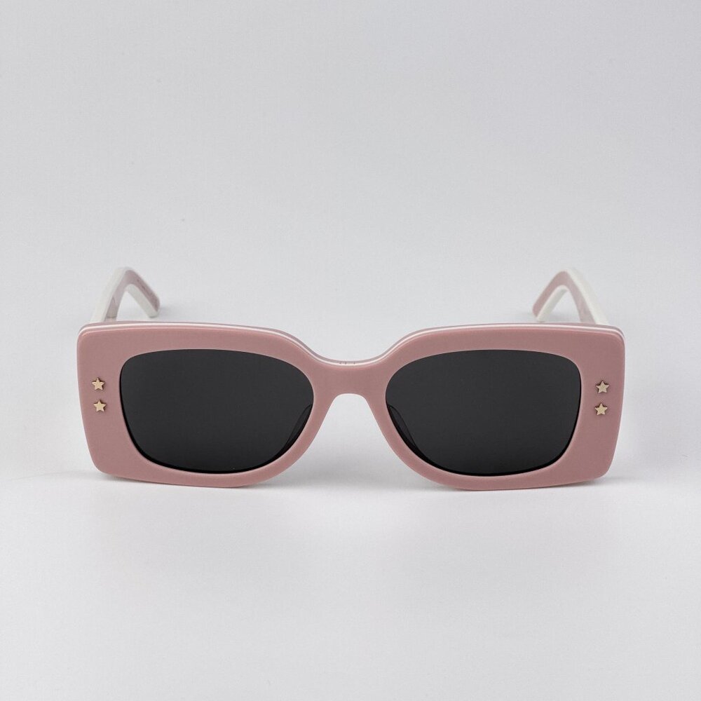 Dior DIORPACIFIC S1U Sunglasses – Pink & White Rectangle Frame | Model 40A0